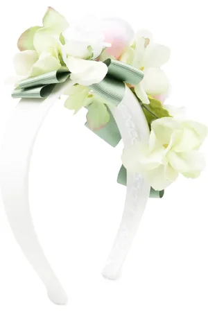 COLORICHIARI Stirnband mit Blumenapplikation