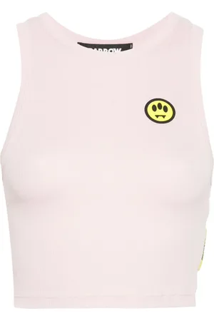 BARROW Cropped-Oberteil mit Logo-Print