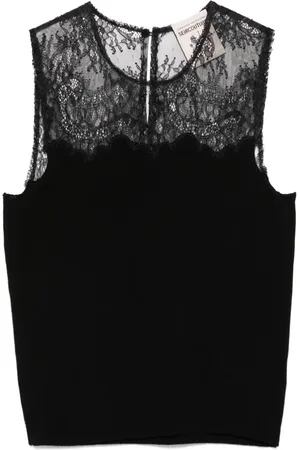 SEMICOUTURE Oberteil mit Spitzendetail