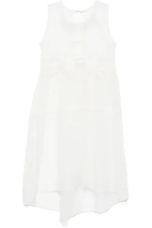 Maurizio Mykonos Semi-transparentes Midikleid