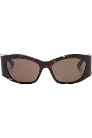 Balenciaga Sonnenbrille mit eckigem Gestell