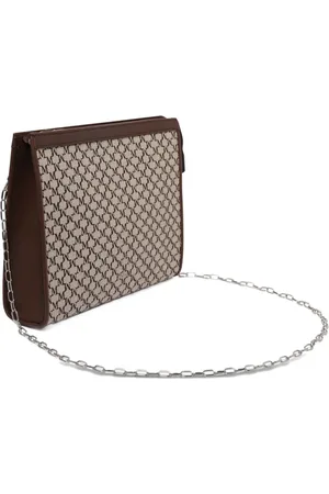 Max Mara Clutch aus Monogramm-Jacquard
