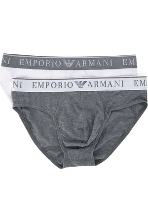 Emporio Armani Set aus zwei Slips mit Logo-Bund