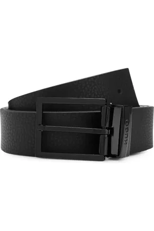 HUGO BOSS Ledergürtel mit Logo-Gravur