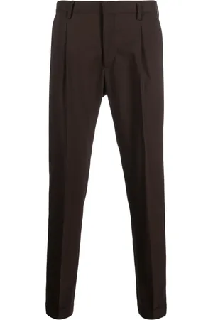BRIGLIA Cropped-Chino mit Bundfalten