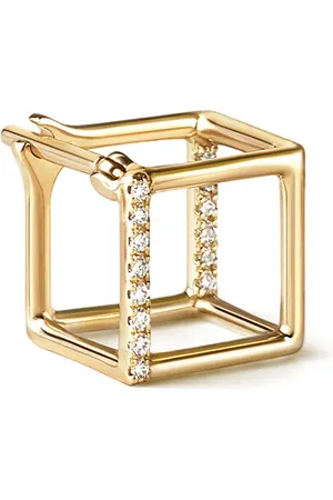 SHIHARA Quadratischer Ohrring mit Diamanten