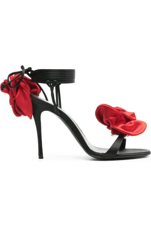 MAGDA BUTRYM Sandalen mit Blumenapplikation 105mm