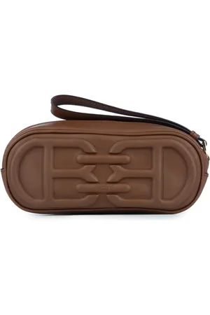 Bally Clutch mit Logo-Prägung