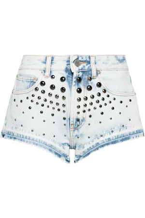 Alessandra Rich Shorts mit Nieten