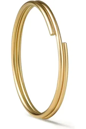 SHIHARA 18kt Double Hoop 20 Gelbgoldcreole