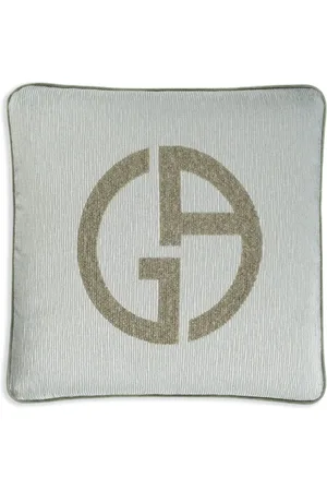 Emporio Armani Kissen mit Logo-Stickerei