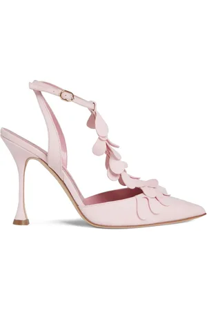 Manolo Blahnik Marwam Pumps mit Blütendetail 105mm