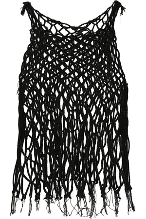 Maison Margiela Ärmelloses Top aus Mesh