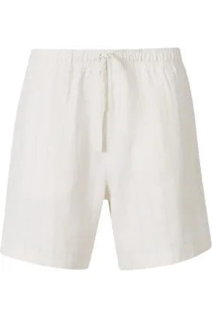 WALES BONNER Gestreifte Shorts aus Leinen