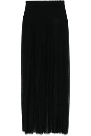 Norma Kamali Semi-transparenter Midirock