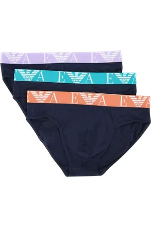 Emporio Armani Set aus drei Slips mit Logo-Bund