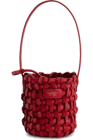 Giambattista Valli Gewebte Beuteltasche aus Lammleder