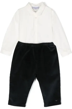 Emporio Armani Set aus Strampler im Hemdstil und Hose