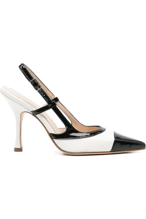 ANNA F. Zweifarbige Pumps 100mm