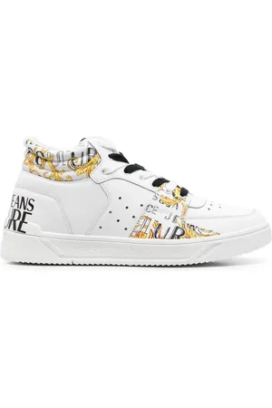 VERSACE High-Top-Sneakers mit Barock-Print