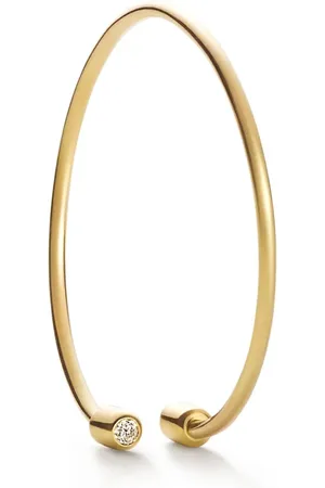 SHIHARA 18kt Twist Round 03 Gelbgoldohrring mit Diamanten