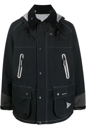 Barbour Kapuzenjacke mit Logo-Print