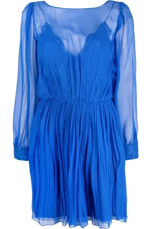 Alberta Ferretti Seidenkleid im Layering-Look