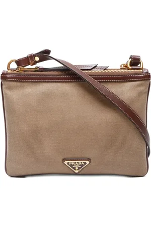 Prada 2010-2020 Schultertasche aus Logo-Jacquard
