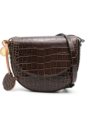Stella McCartney Schultertasche mit Kroko-Effekt