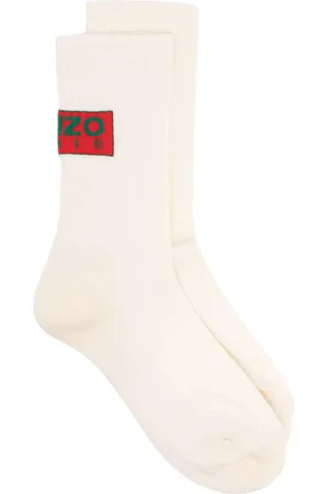 Kenzo Gerippte Intarsien-Socken mit Logo