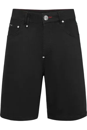 Philipp Plein Formentera Skulls Jeans-Shorts