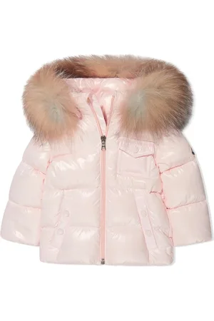 Moncler Gefütterte Kapuzenjacke mit Faux Fur