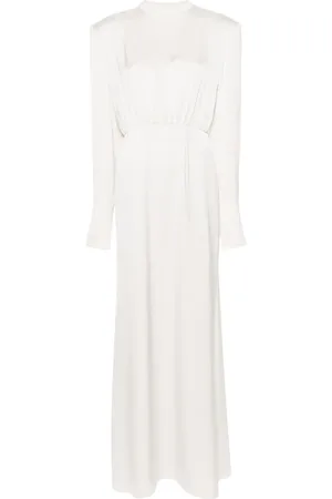 MAGDA BUTRYM Drapiertes Abendkleid aus Seide