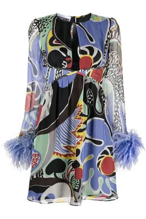 Moschino Kleid mit psychedelischem Print