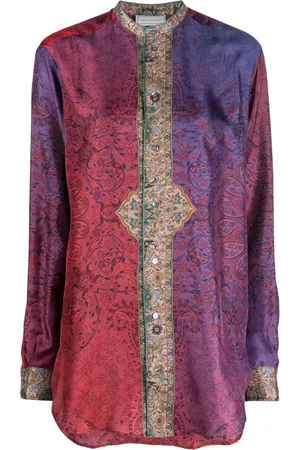PIERRE-LOUIS MASCIA Seidenhemd mit Paisley-Print