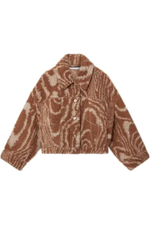 Stella McCartney Shearling-Jacke mit Print