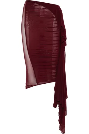 MUGLER Midirock mit Raffungen