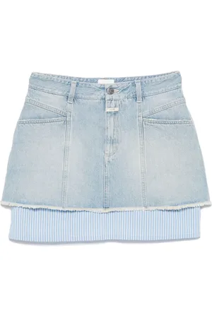 Closed Minirock im Layering-Look