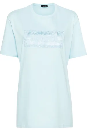 VERSACE T-Shirt mit Logo-Stickerei