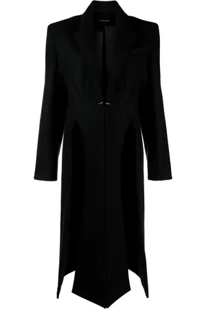 MUGLER Einreihiger Wollmantel