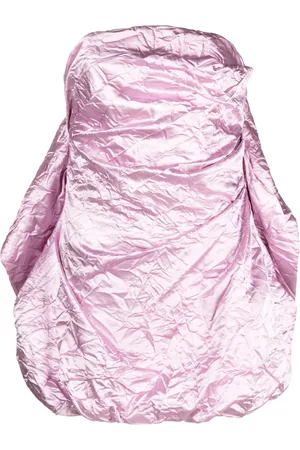 The Attico Schulterfreies Minikleid mit Rüschen