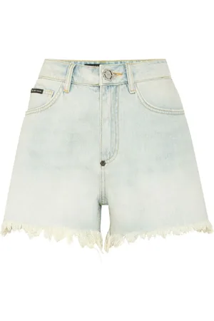 Philipp Plein Shorts mit Fransensaum