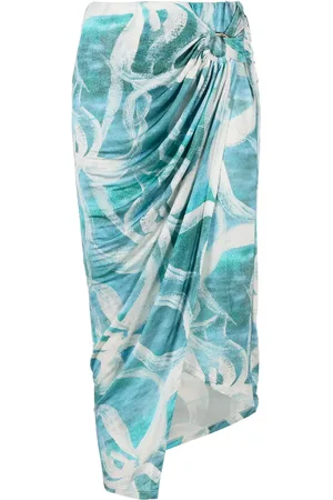 Louisa Ballou Asymmetrischer Midirock