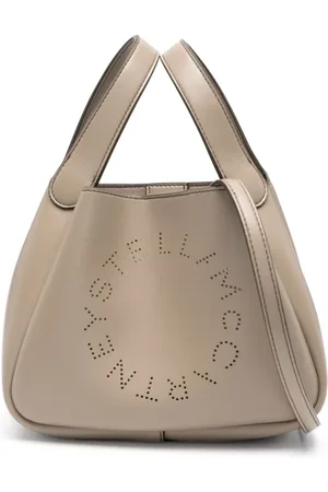 Stella McCartney Shopper mit perforiertem Logo
