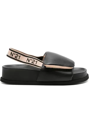 Nº21 Slingback-Sandalen mit Logo-Prägung