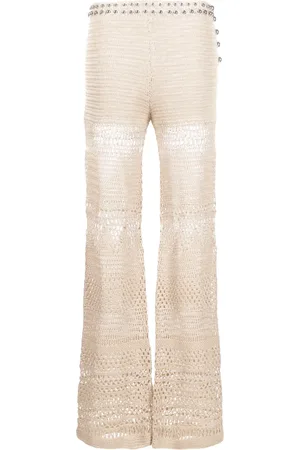 Paco rabanne Gestrickte Hose mit hohem Bund
