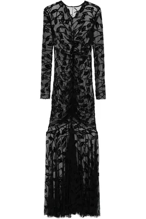 Norma Kamali Semi-transparentes Maxikleid