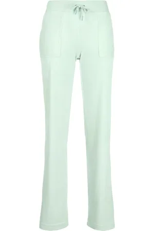 Juicy Couture Samthose mit Logo-Stickerei