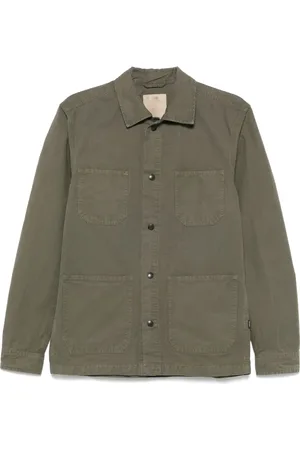 Woolrich Stückgefärbte Hemdjacke aus Canvas