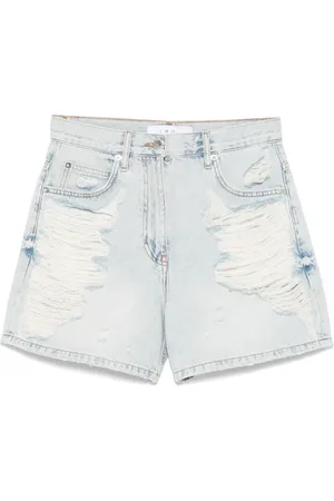 IRO Jeans-Shorts im Distressed-Look